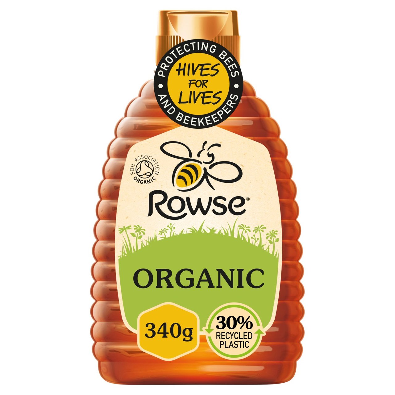 Rowse Organic Squeezable Honey 340g