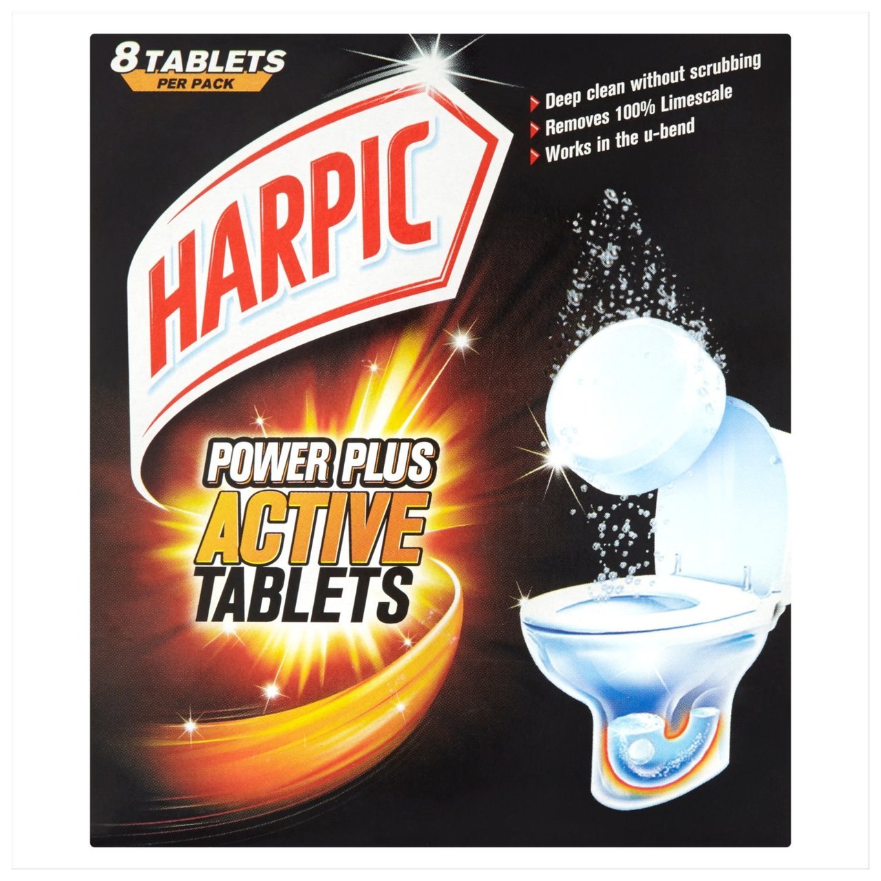 Harpic Power Plus Toilet Cleaner Tablets 8 x 25g