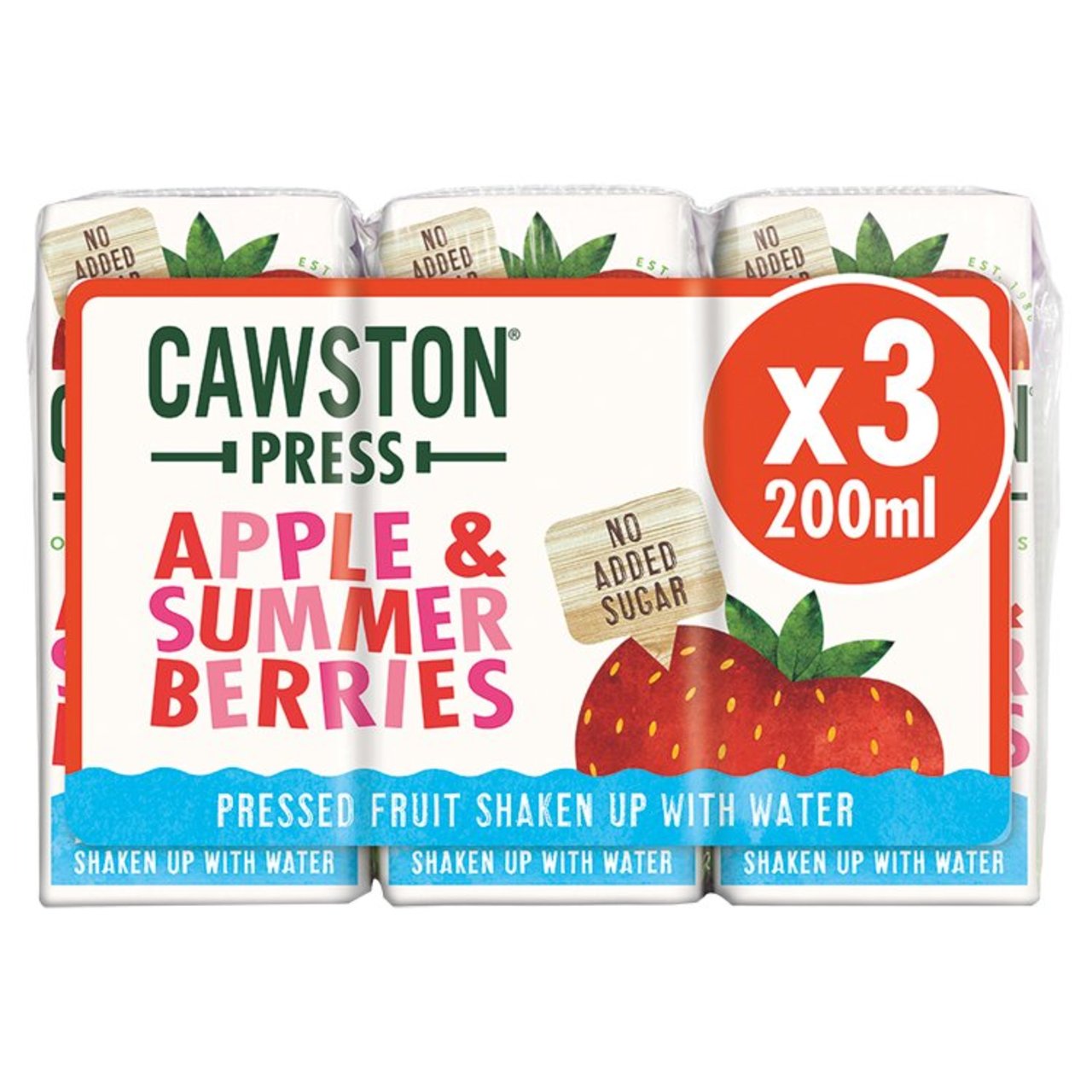 Cawston Press Apple & Summer Berries Juice 3 x 200m