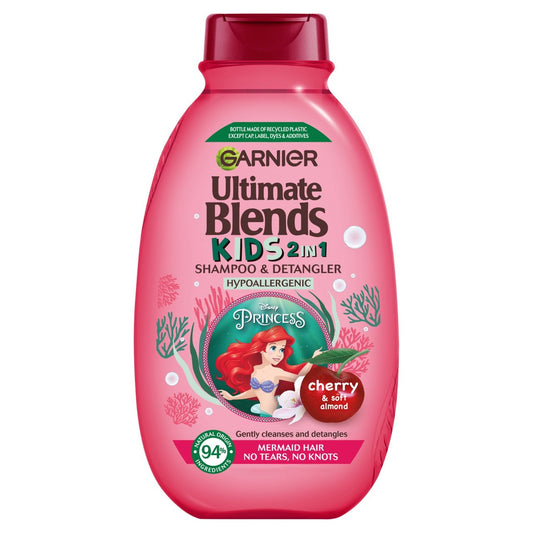Garnier Ultimate Blends 2-in-1 Kids Cherry & Almond No Tears Shampoo 250ml