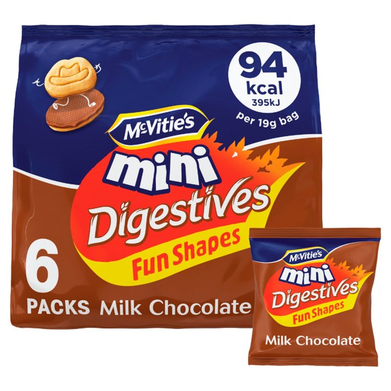 McVitie's Mini Chocolate Digestives 6 x 19g