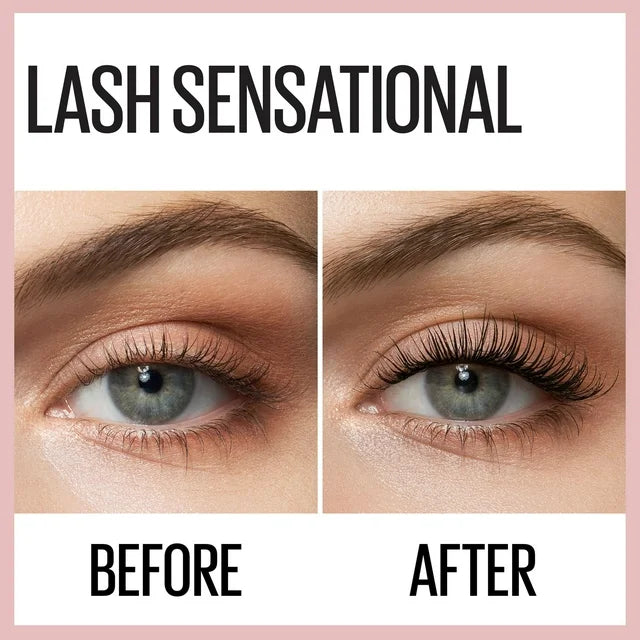 Maybelline Lash Sensational Washable Mascara, Blackest Black