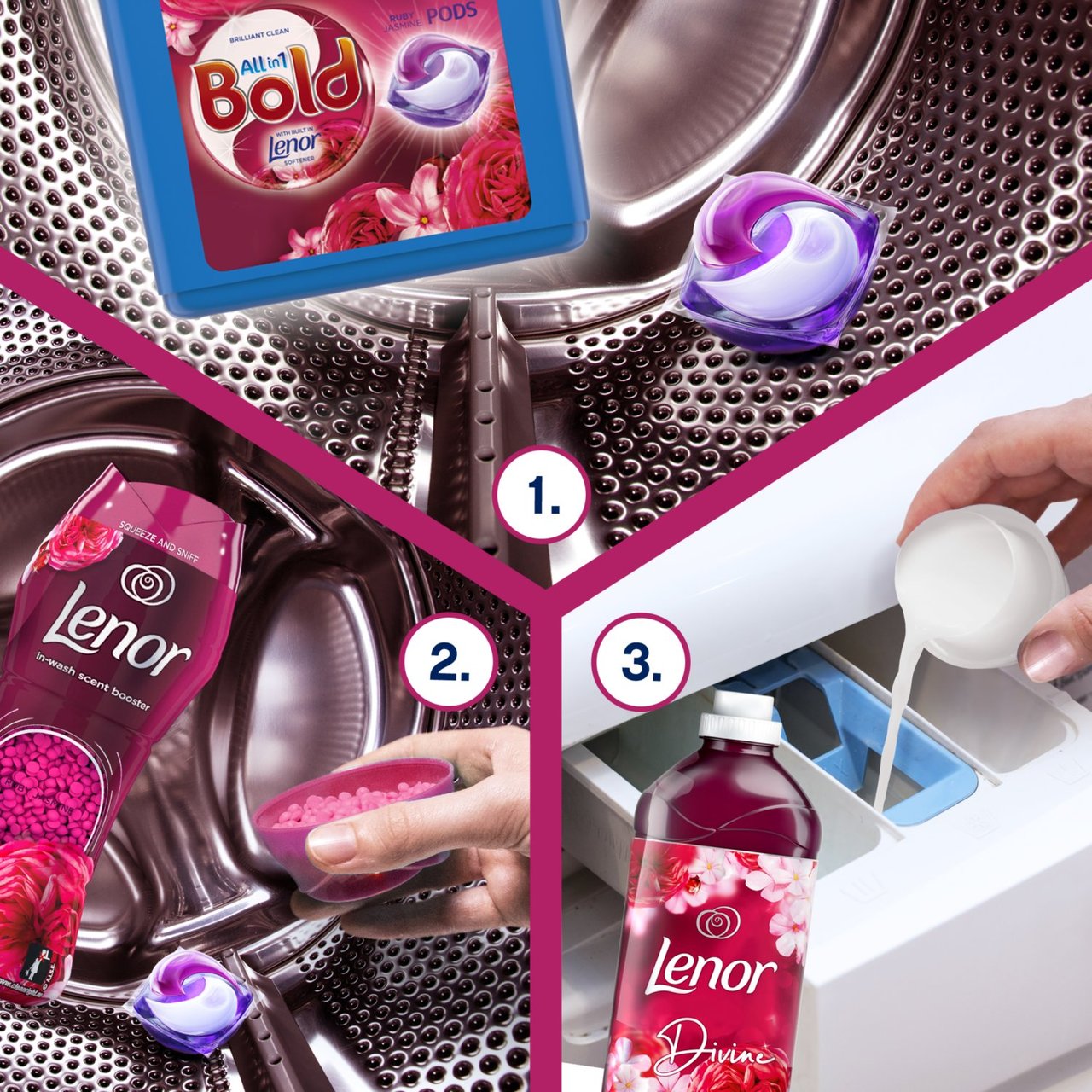 Lenor Fabric Conditioner Ruby Jasmine 1.75L 48 Washes