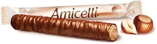 Amicelli 200 g, 16 Crispy Chocolate Rolls with Hazelnut Cream