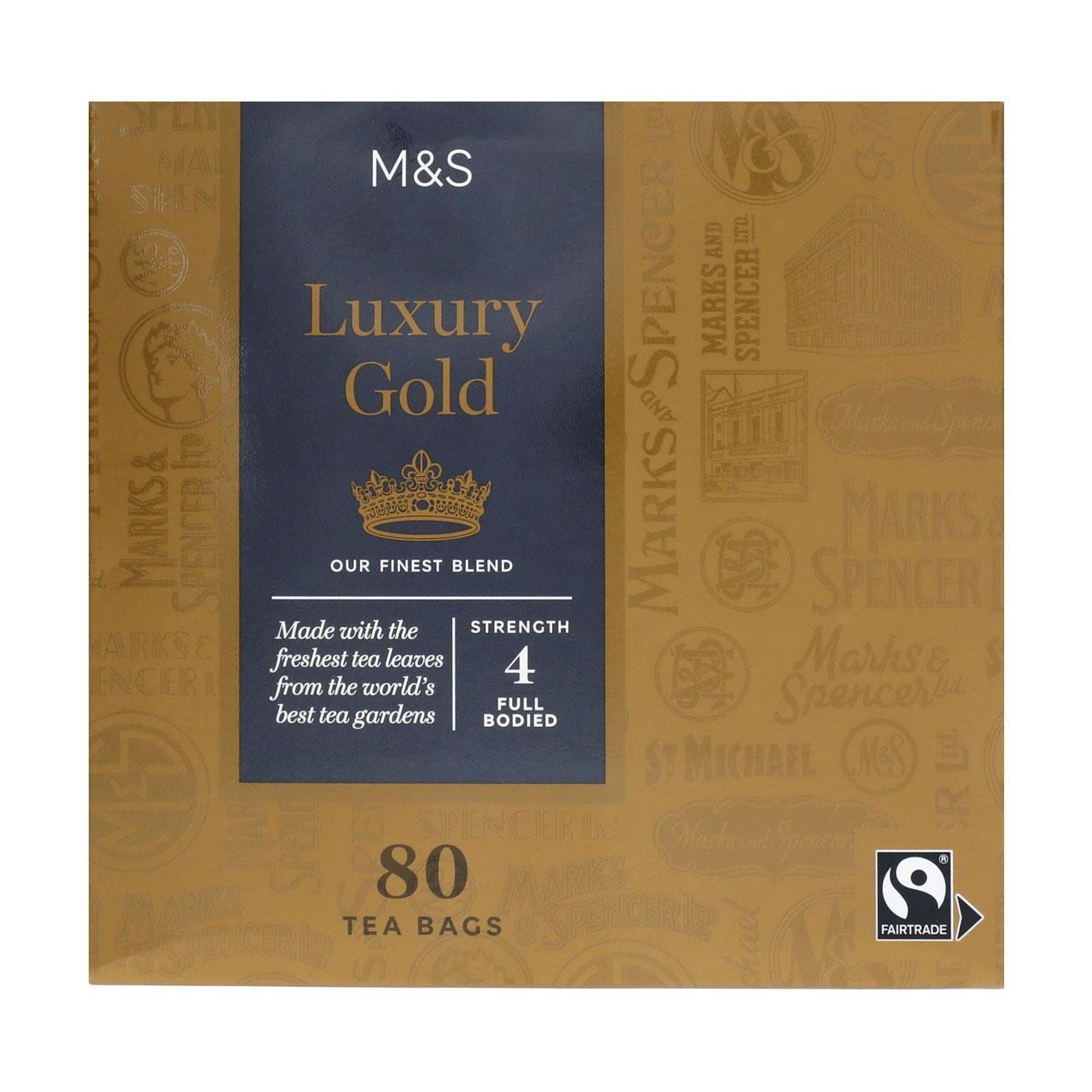 M&S Luxury Gold Teabags 80 tea bags