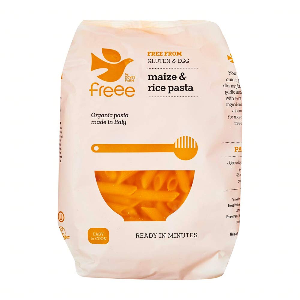 Maize & Rice Pasta | Organic & Gluten Free Pasta | Made with Maize & Rice Flour | 17.64 Oz (500gm)