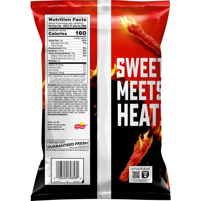 Cheetos, Flamin' Hot Sweet Reaper Cheese Puffs, 8.5 oz