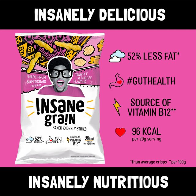 Insane Grain Truffle & Cheese - Baked Knobbly Sticks 80g