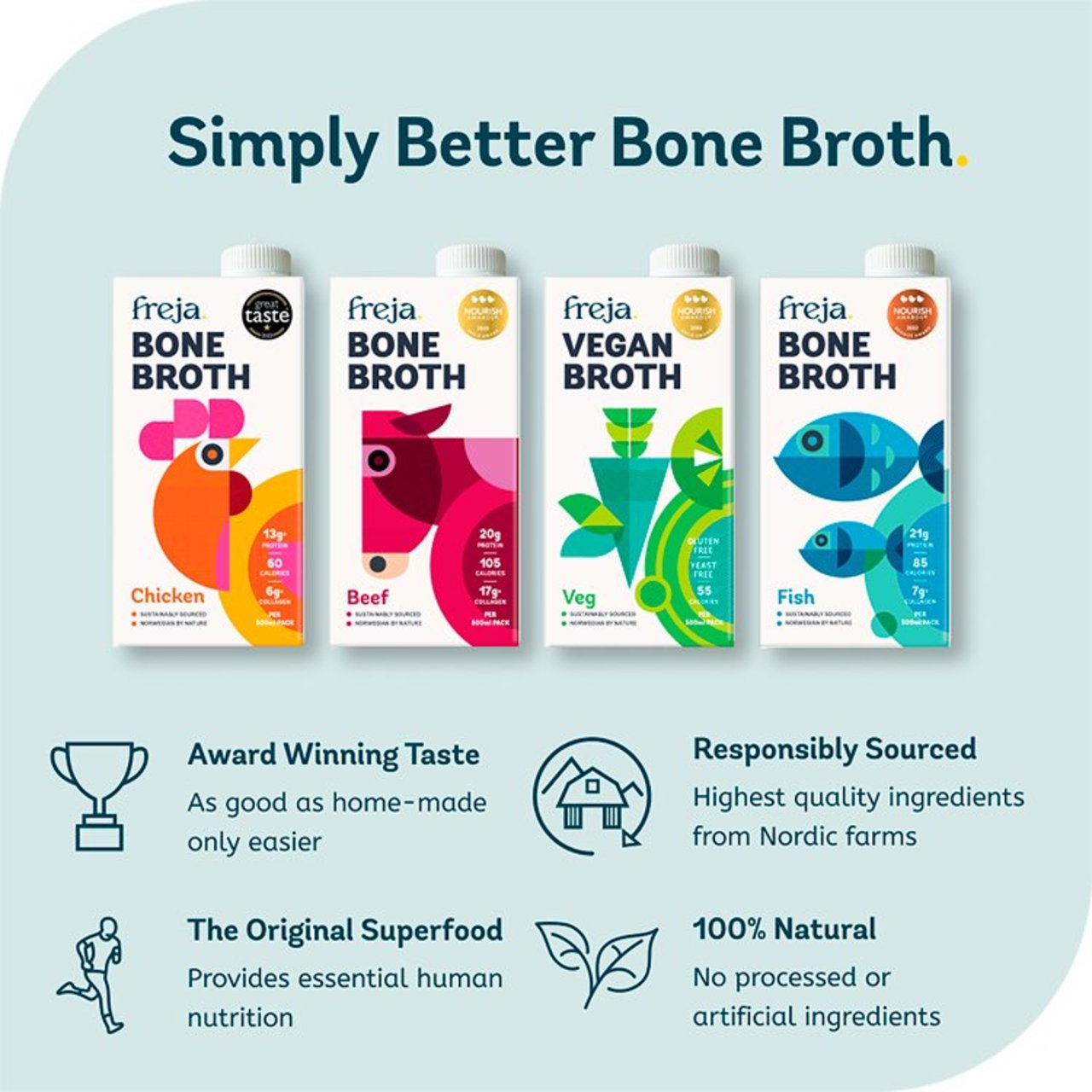 Freja Chicken Bone Broth 500ml