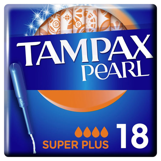 Tampax Pearl Super Plus Tampons 18 per pack