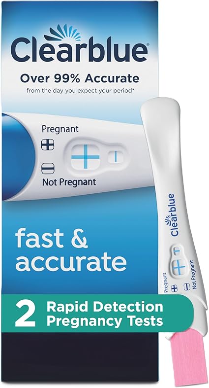 Clearblue Rapid Detection Pregnancy Test, Home Pregnancy Kit, 2 Count