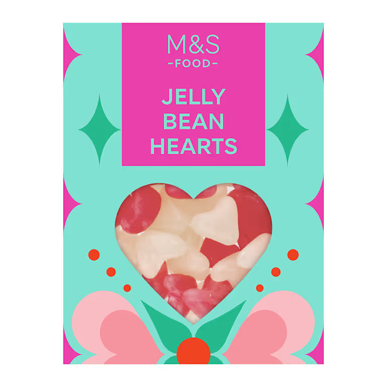 M&S JELLY BEAN HEARTS 150G