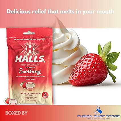 HALLS THROAT SOOTHING STRAWBERRY