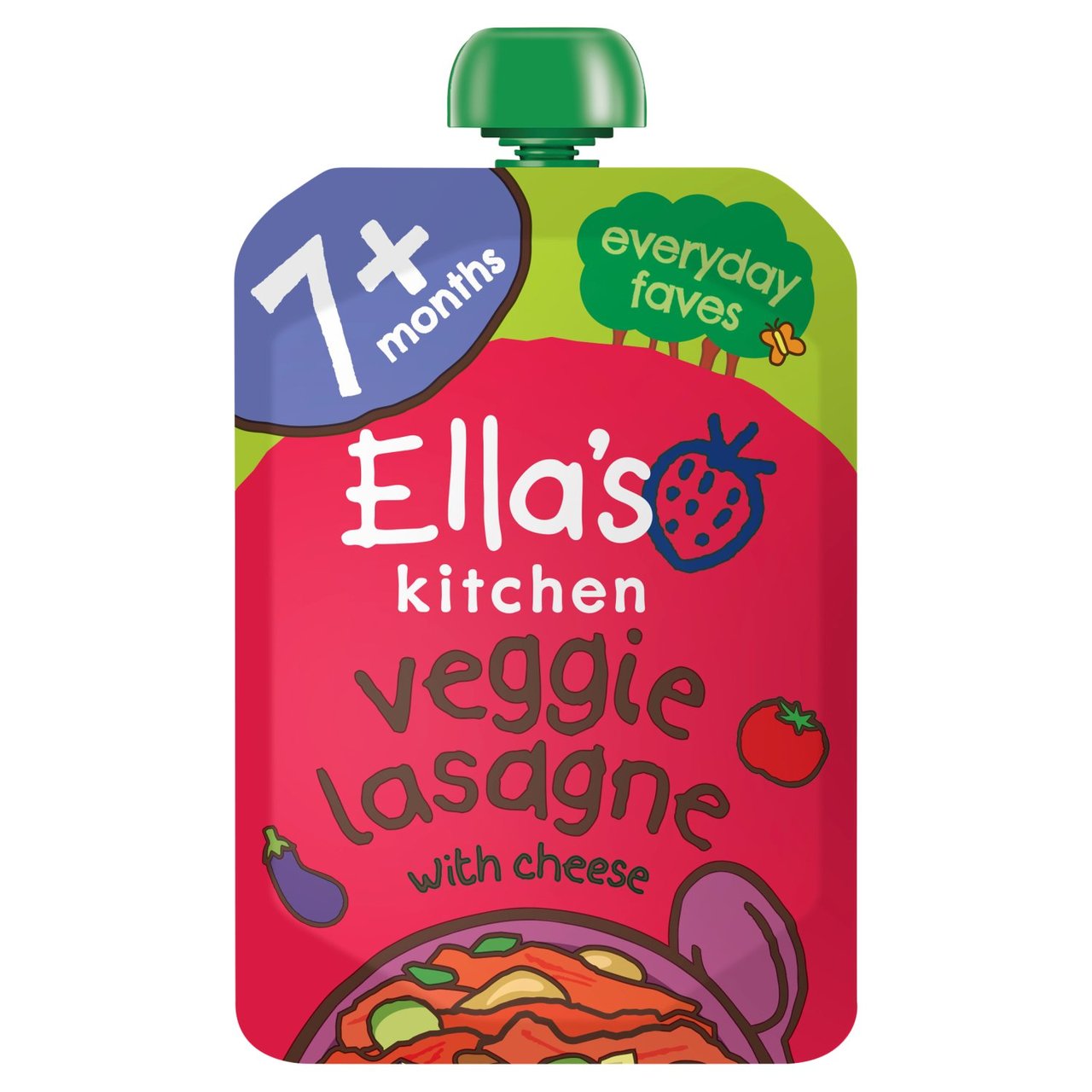 Ella's Kitchen Veggie Lasagne Baby Food Pouch 7+ Months 130g