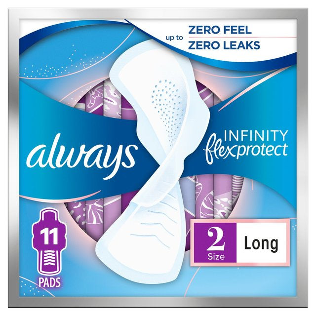 Always Sanitary Towels Infinity Long (Size 2) Wings
