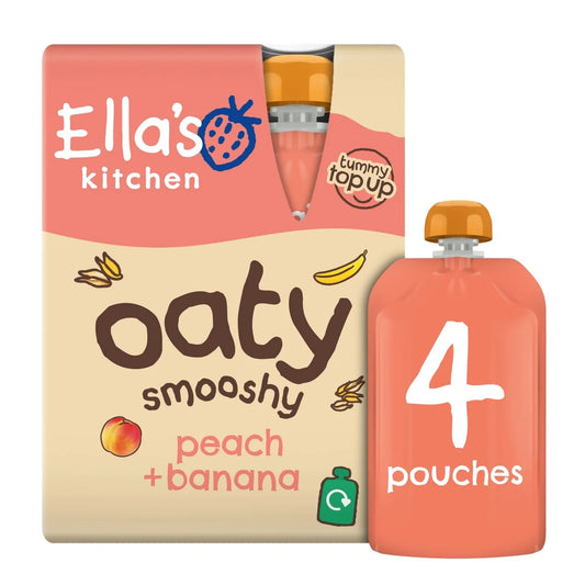 Ella's Kitchen Organic Peach & Banana Oaty Smooshy 12+ Months