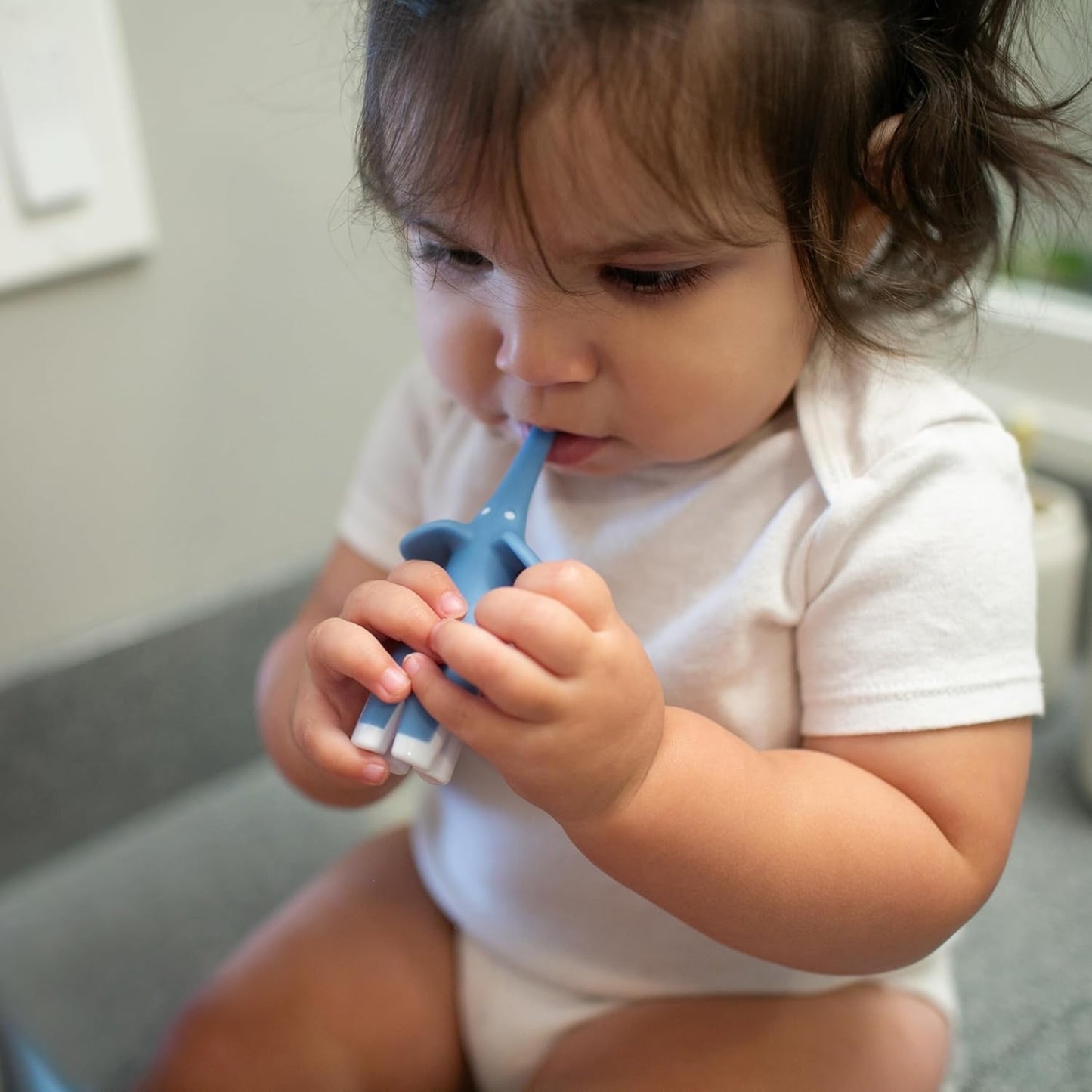 Dr. Brown’s Infant-to-Toddler Toothbrush Set (Blue)