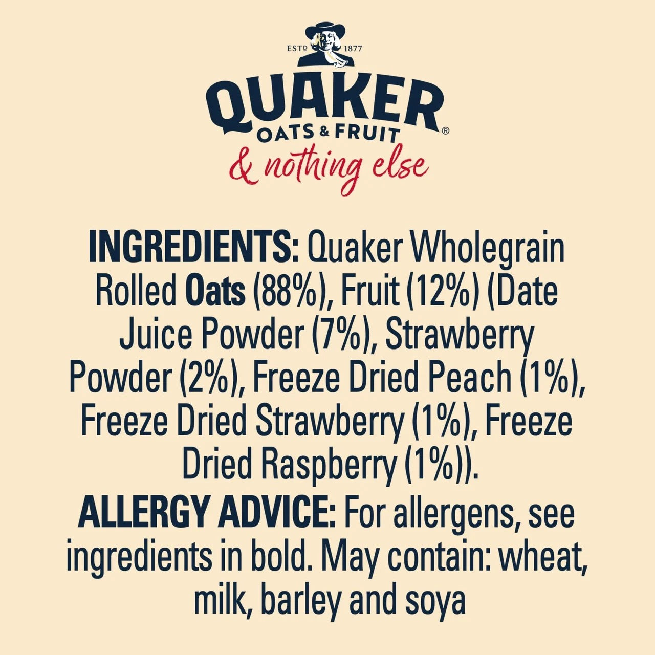 Quaker Oats Summer Berries Sachets