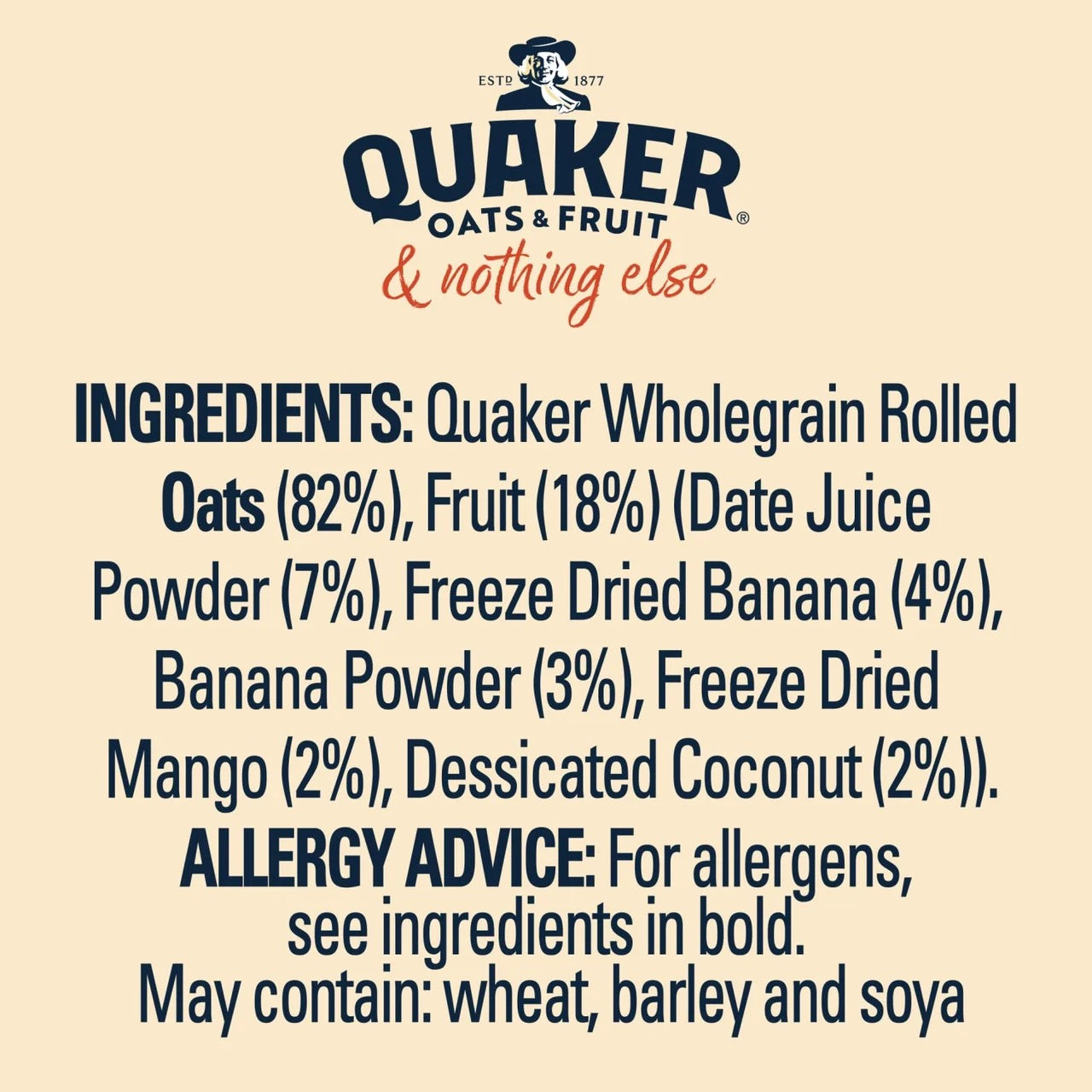 Quaker Oats Exotic Fruits Sachets 33g