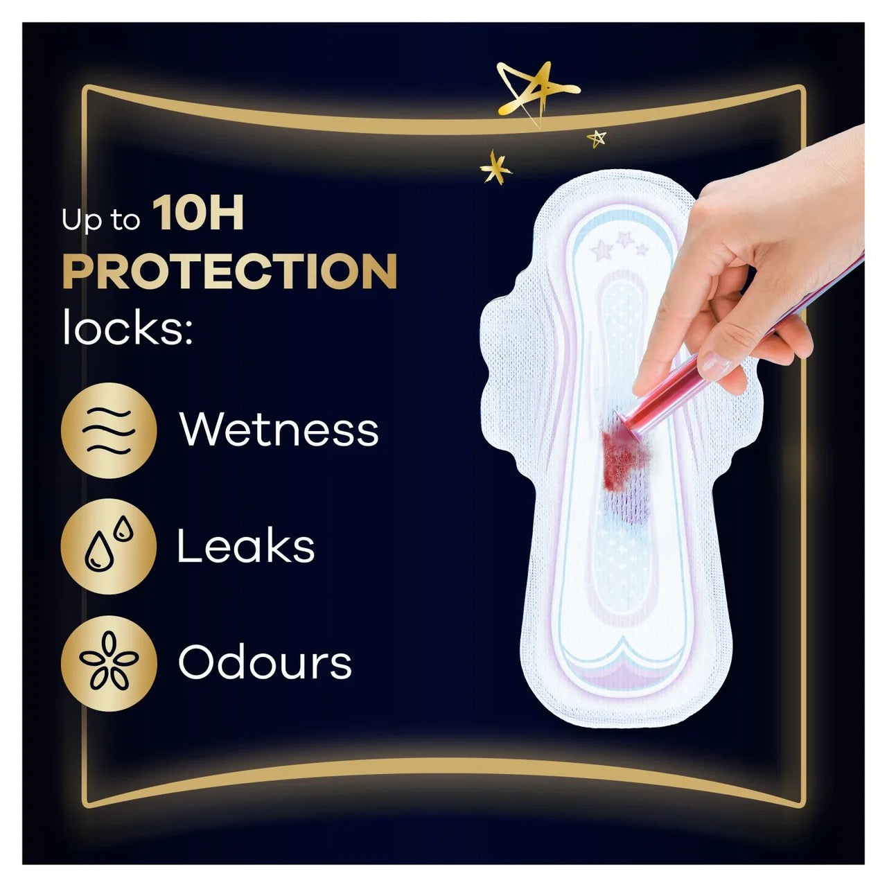 Always Ultra Sanitary Towels Secure Night With Wings (size 4) 16pk