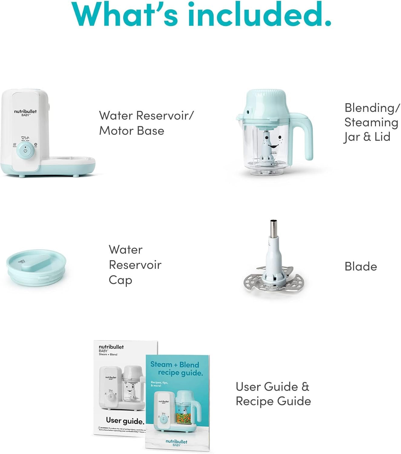 nutribullet Baby Steam + Blend, White/Blue