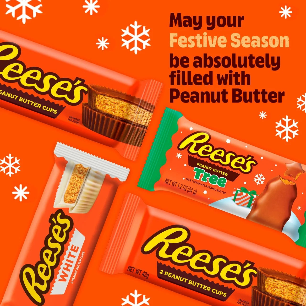 Reese's Peanut Butter Christmas Selection Box 4 Piece