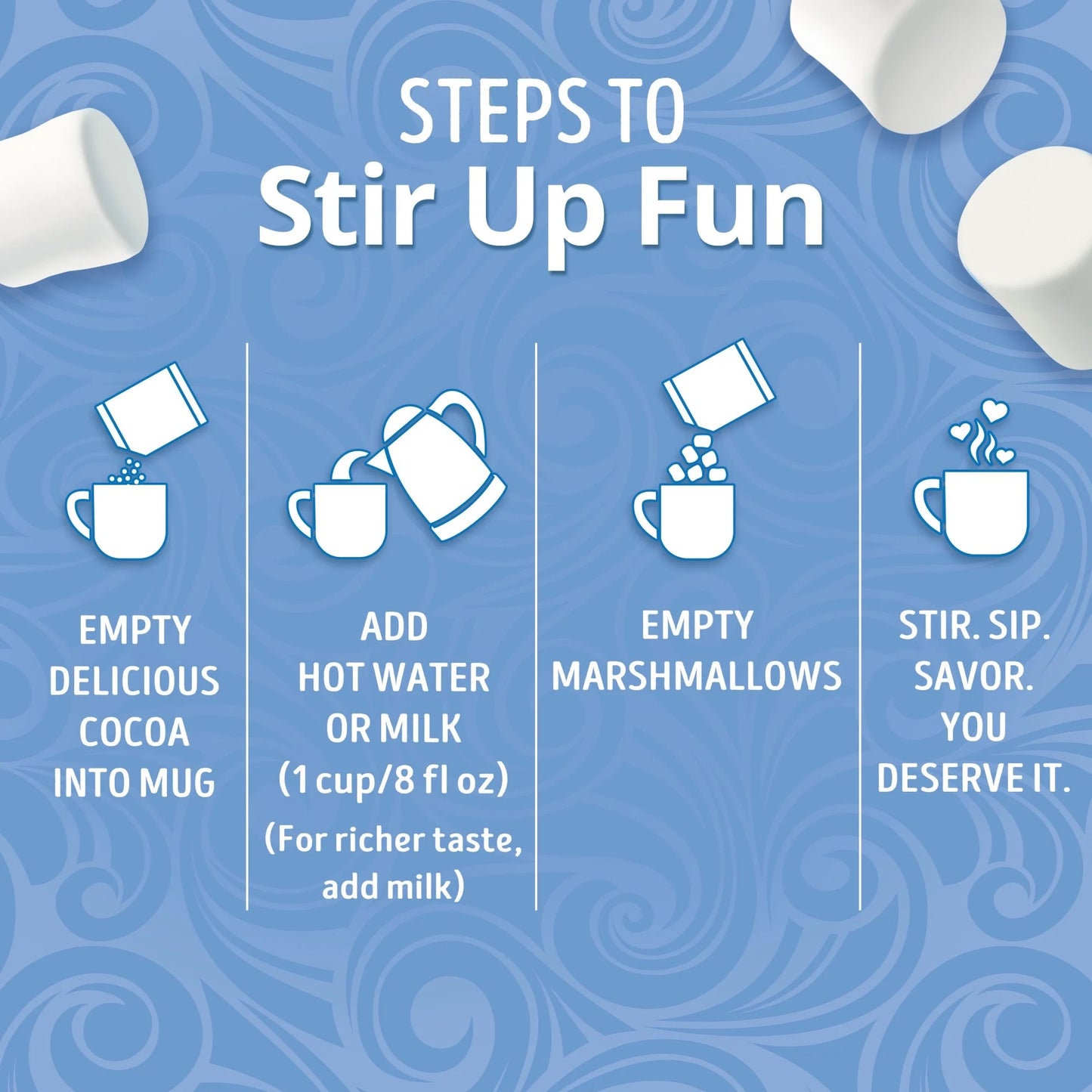 Swiss Miss Marshmallow Lovers Hot Cocoa Mix, 1.38 oz., 6-Count Envelopes