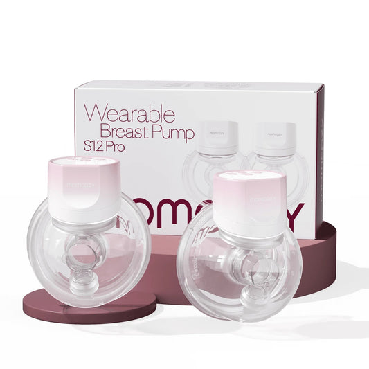 Momcozy S12 Pinky Pro Electric Hands Free Breast Pump Wearable, 24mm 2 Pack