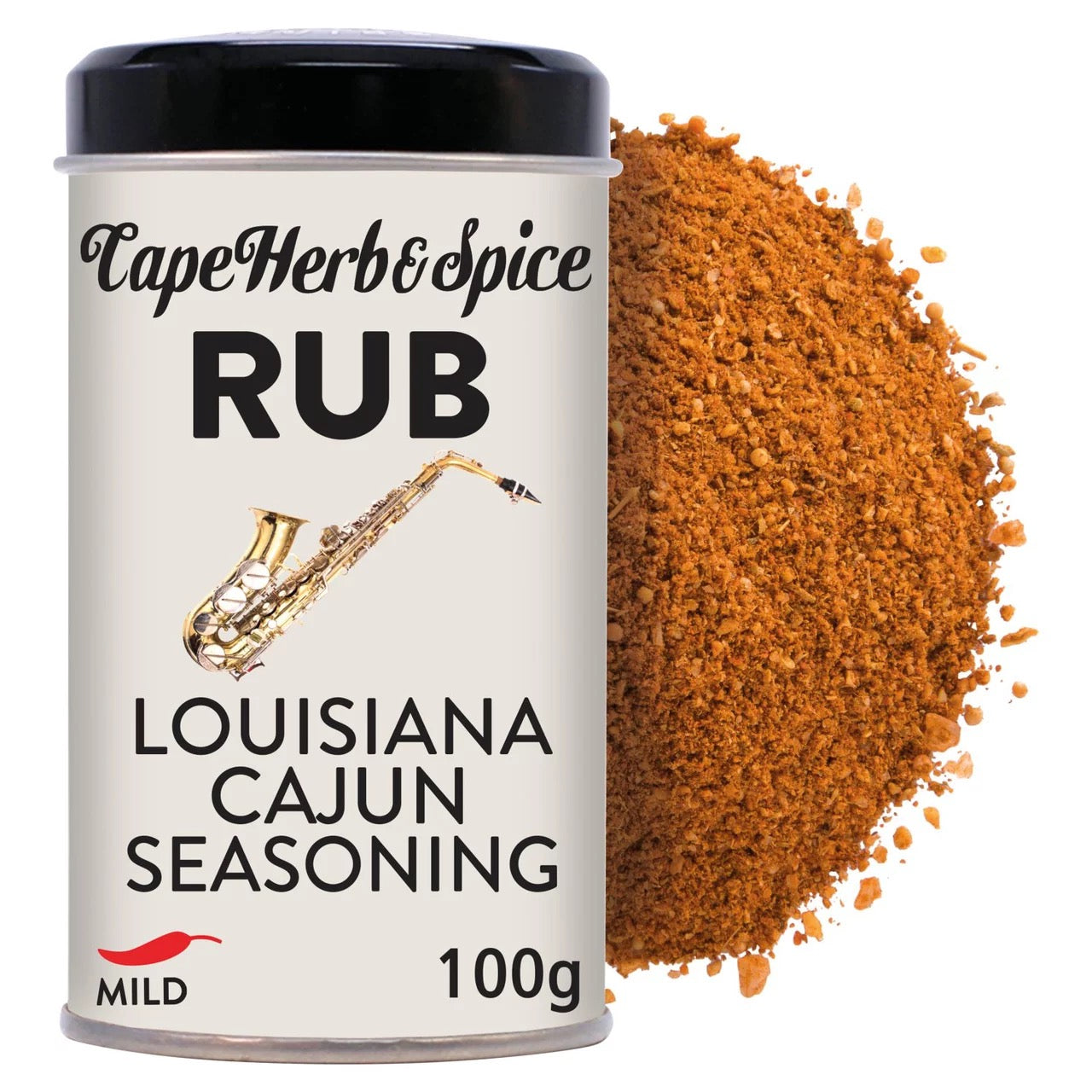 Cape Herb & Spice Louisiana Cajun Seasoning Rub Tin 100g