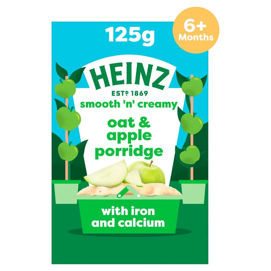Heinz Oat Apple Porridge Baby Food 6+ Months 125g