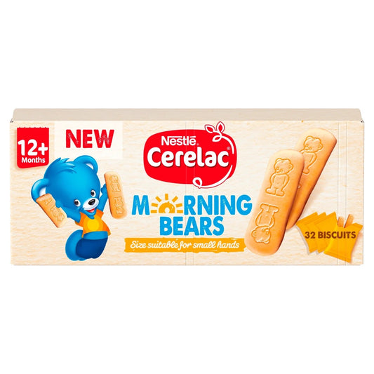Cerelac Morning Bears Biscuits Vanilla Baby Food Snack 12+ Months 4x45g