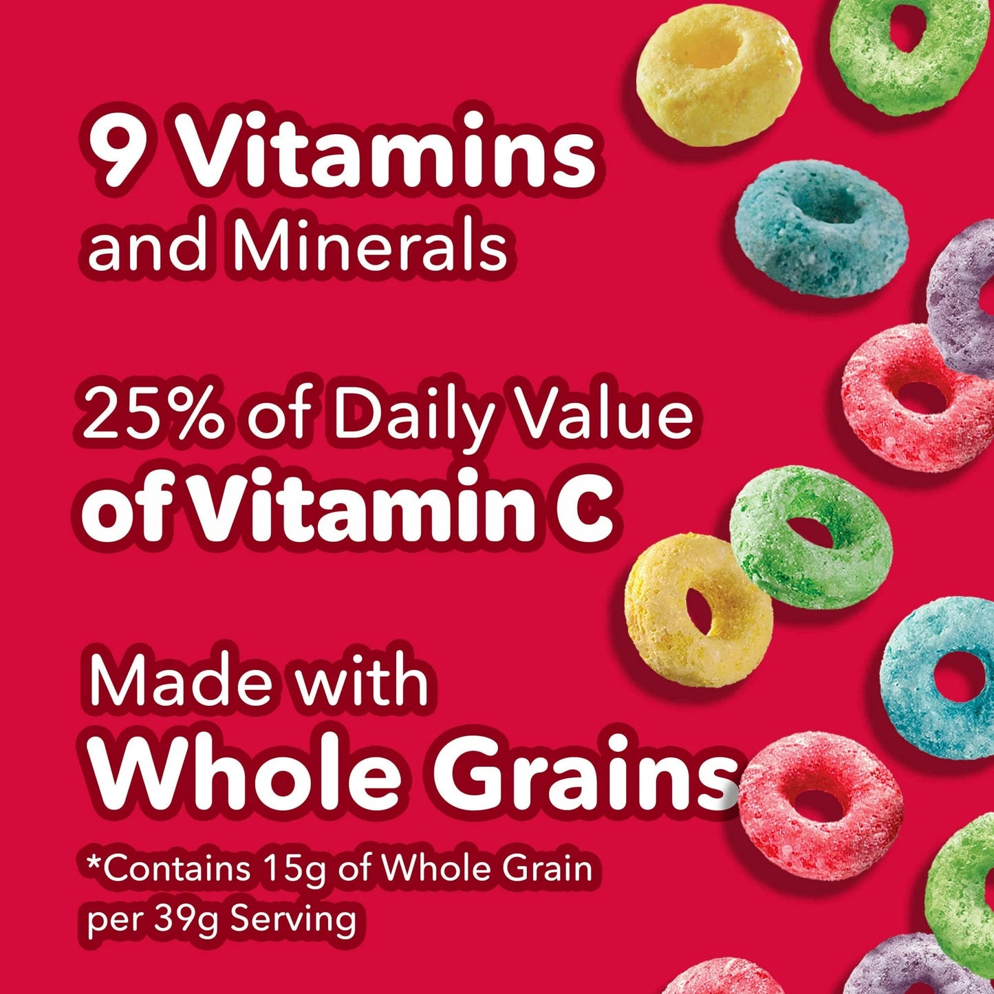 Kellogg’s Froot Loops Breakfast Cereal, Good Source of Fiber, 15g Whole Grain, 8.9 oz