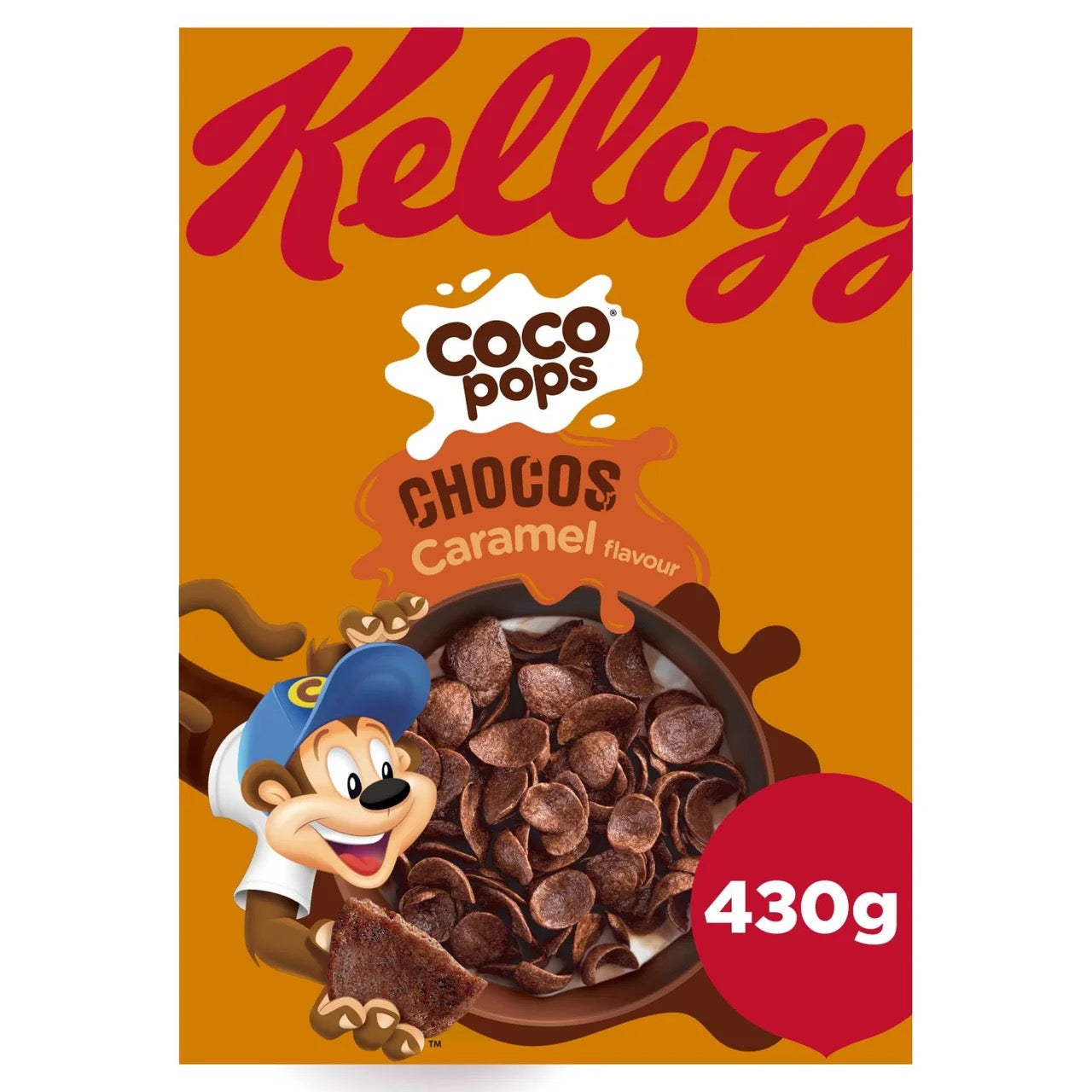 Kellogg's Coco Pops Choccos Caramel Breakfast Cereal 430g