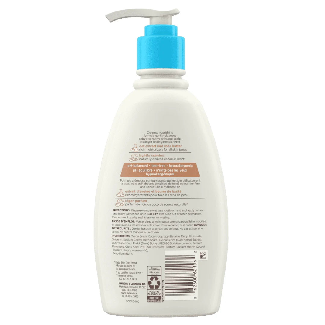 Aveeno Baby Daily Wash & Shampoo with Coconut Scent & Shea Butter
