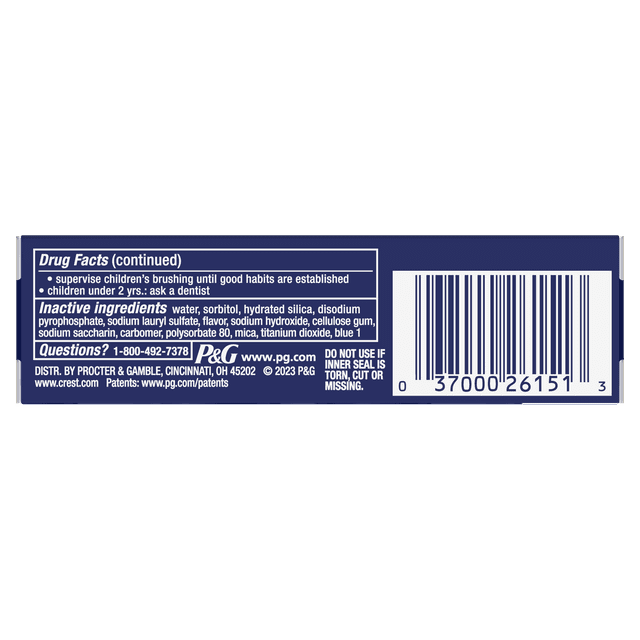 Crest 3D White Advanced Radiant Mint, Teeth Whitening Toothpaste, .85 oz