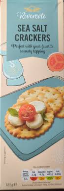 RIVERCOTE SEA SALT CRACKERS 185g