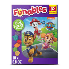 PAW Patrol Funables Fruit Snacks, 10 Count Assorted Flavors