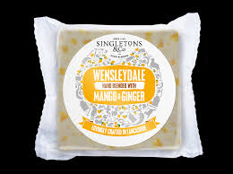 Singleton's & Co Wensleydale Cheese Hand Blended with Mango & Ginger 200 g