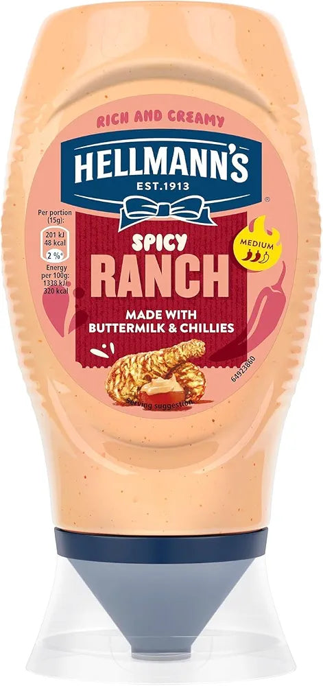 Hellmann’s Spicy Ranch Dressing Sauce 430ml