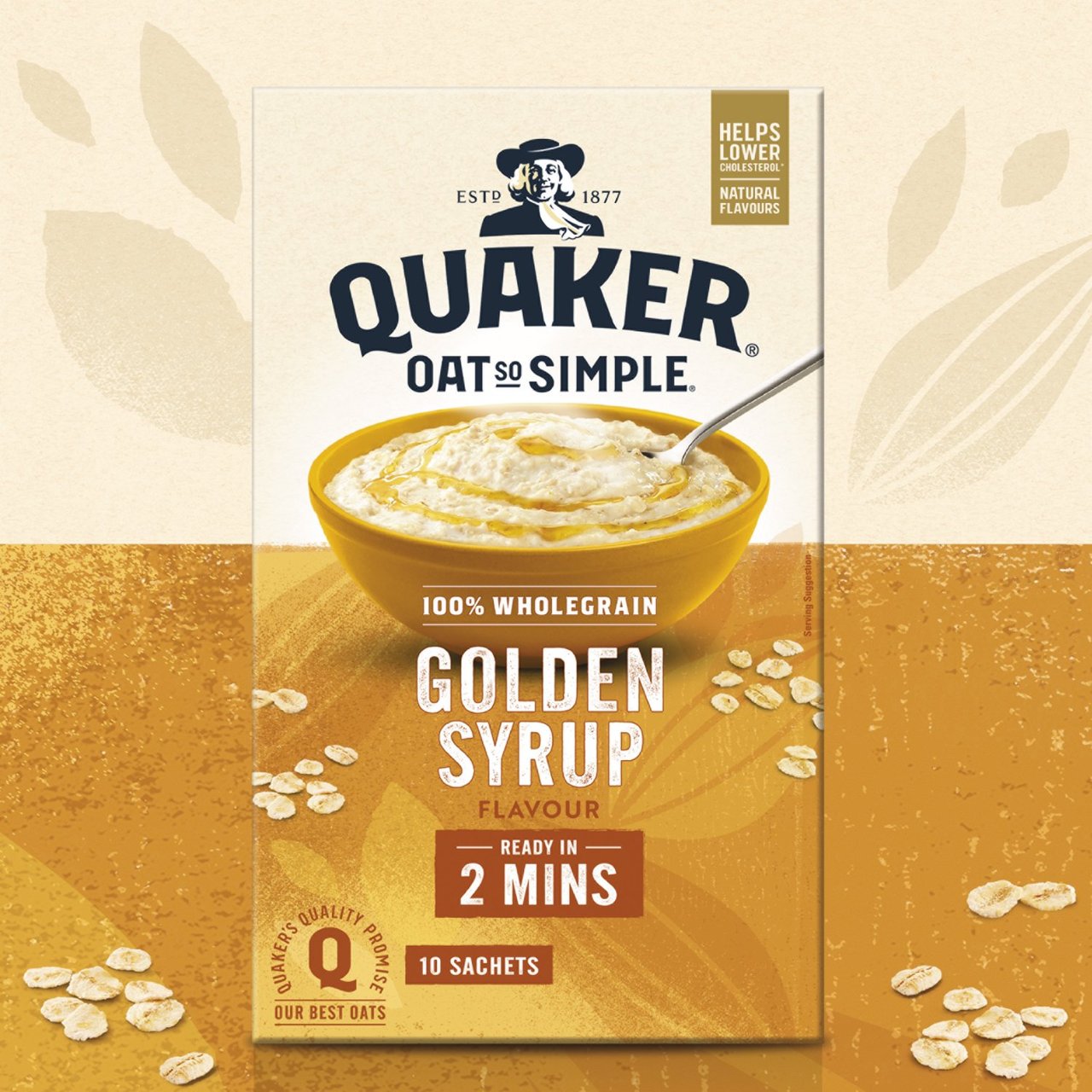Quaker Oat So Simple Golden Syrup Porridge 36g x 10 per pack