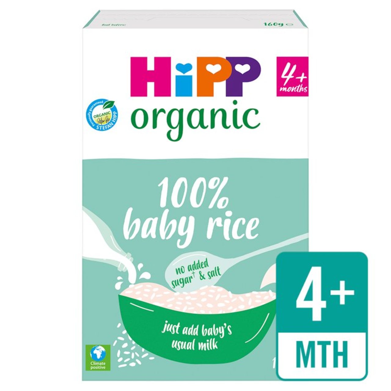 HiPP Organic Baby Rice, 4 mths+ 160g