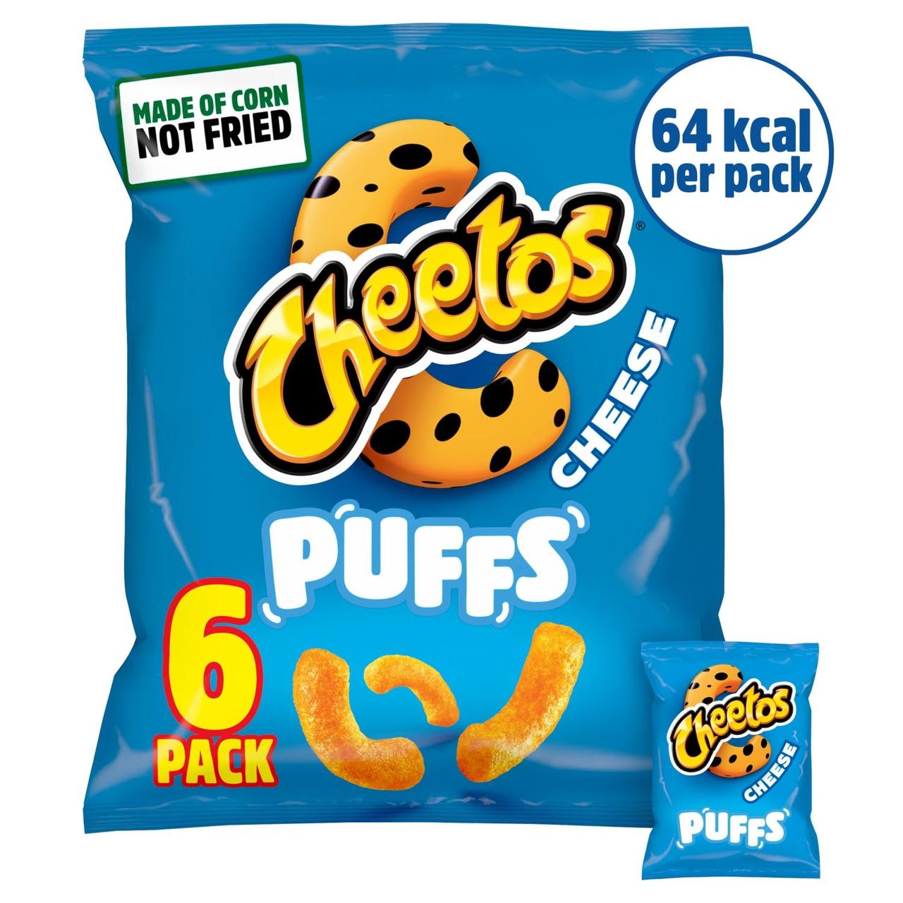 Cheetos Puffs Cheese Multipack Snacks 6 x 13g