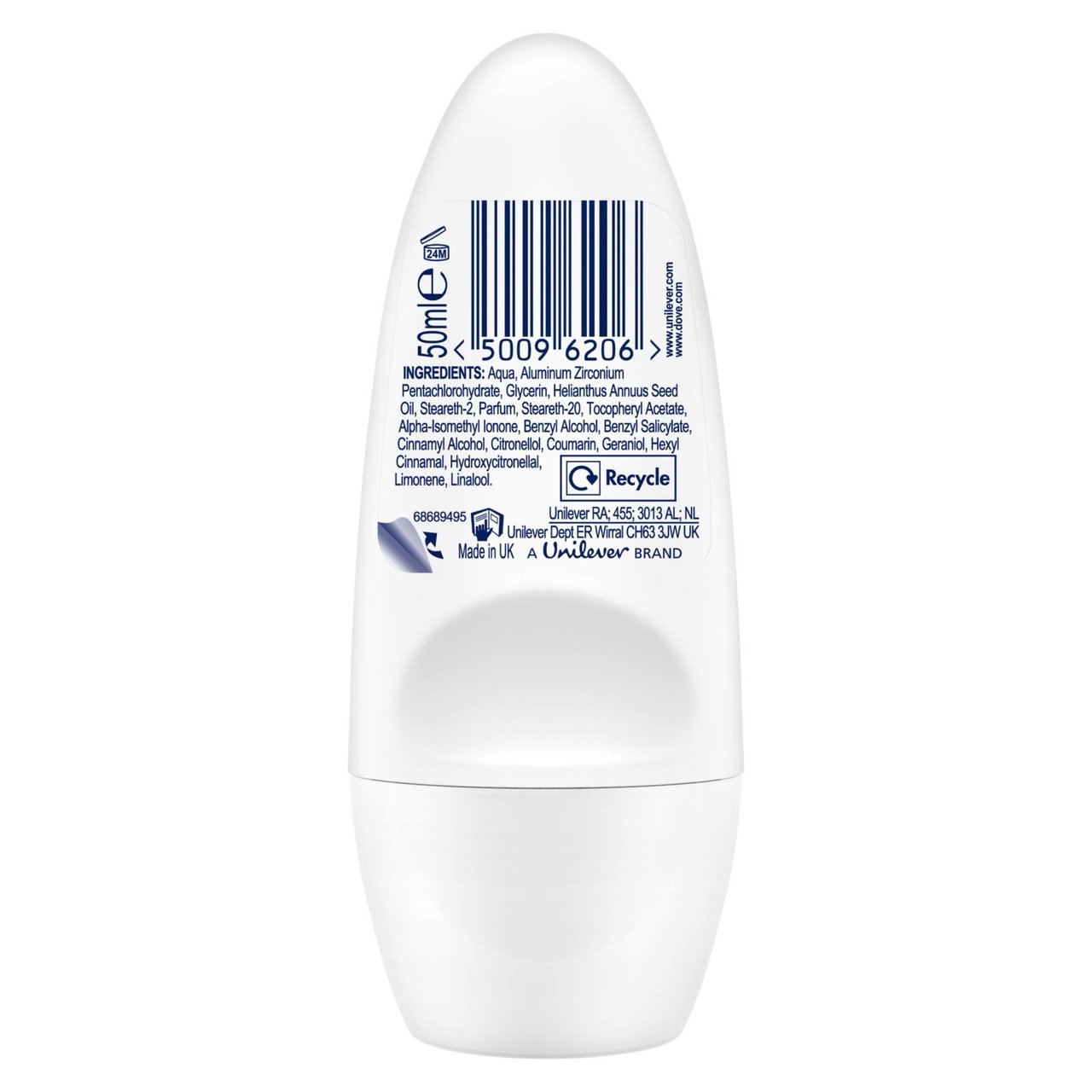Dove Invisible Dry Roll-On Anti-Perspirant Deodorant 50ml