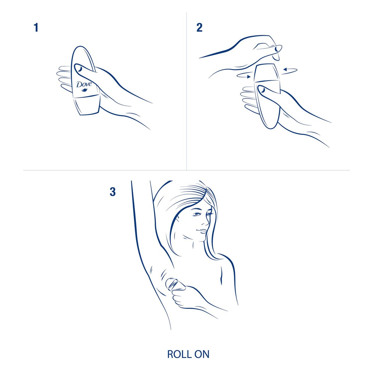 Dove Invisible Dry Roll-On Anti-Perspirant Deodorant 50ml