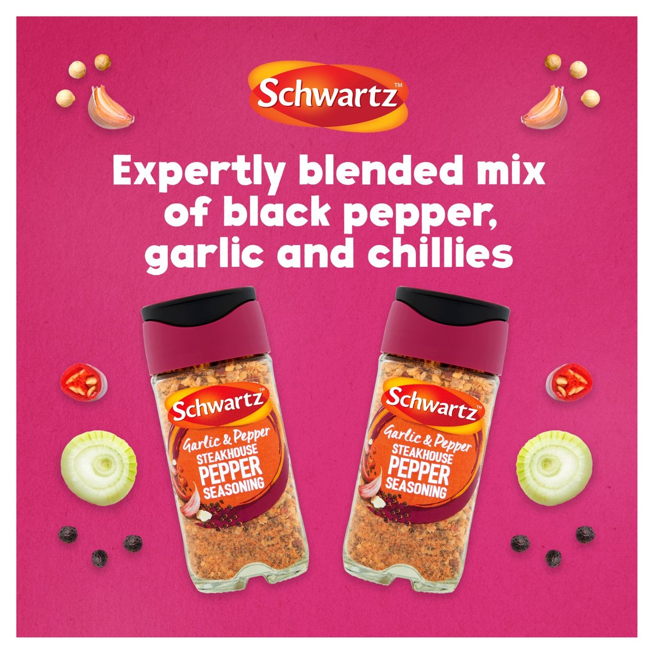 Schwartz Perfect Shake Steakhouse Seasoning Jar 58g