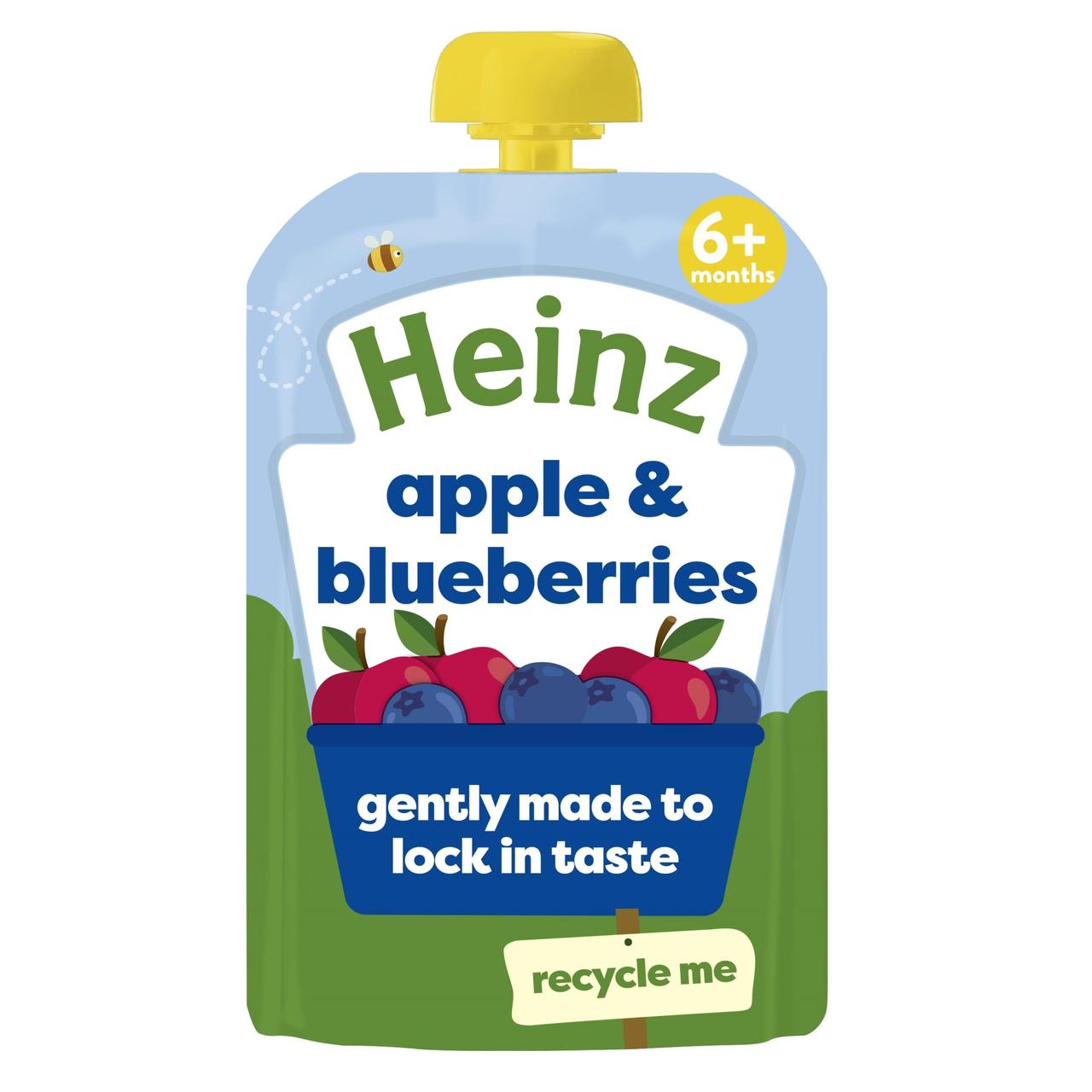 Heinz by Nature Blueberries & Apple Pouch, 6 mths+ 100g