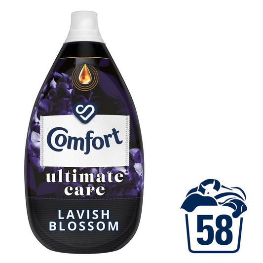 Comfort 58 Wash Perfume Deluxe Lavish Blossom Fabric Conditioner 870ml