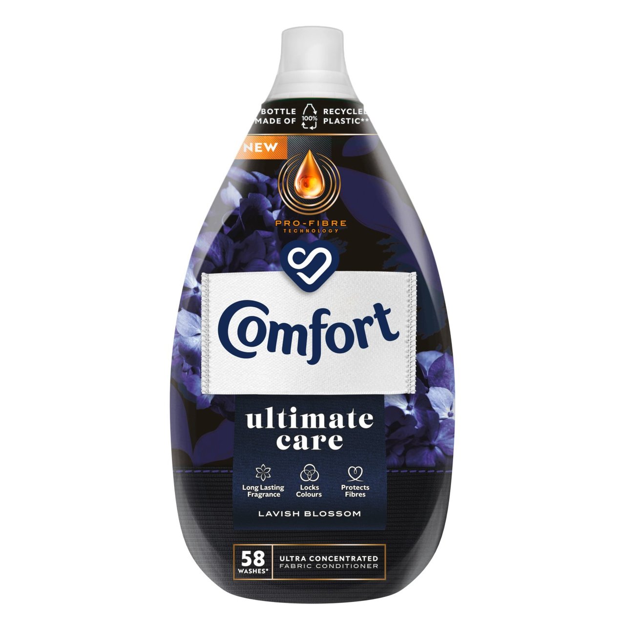 Comfort 58 Wash Perfume Deluxe Lavish Blossom Fabric Conditioner 870ml