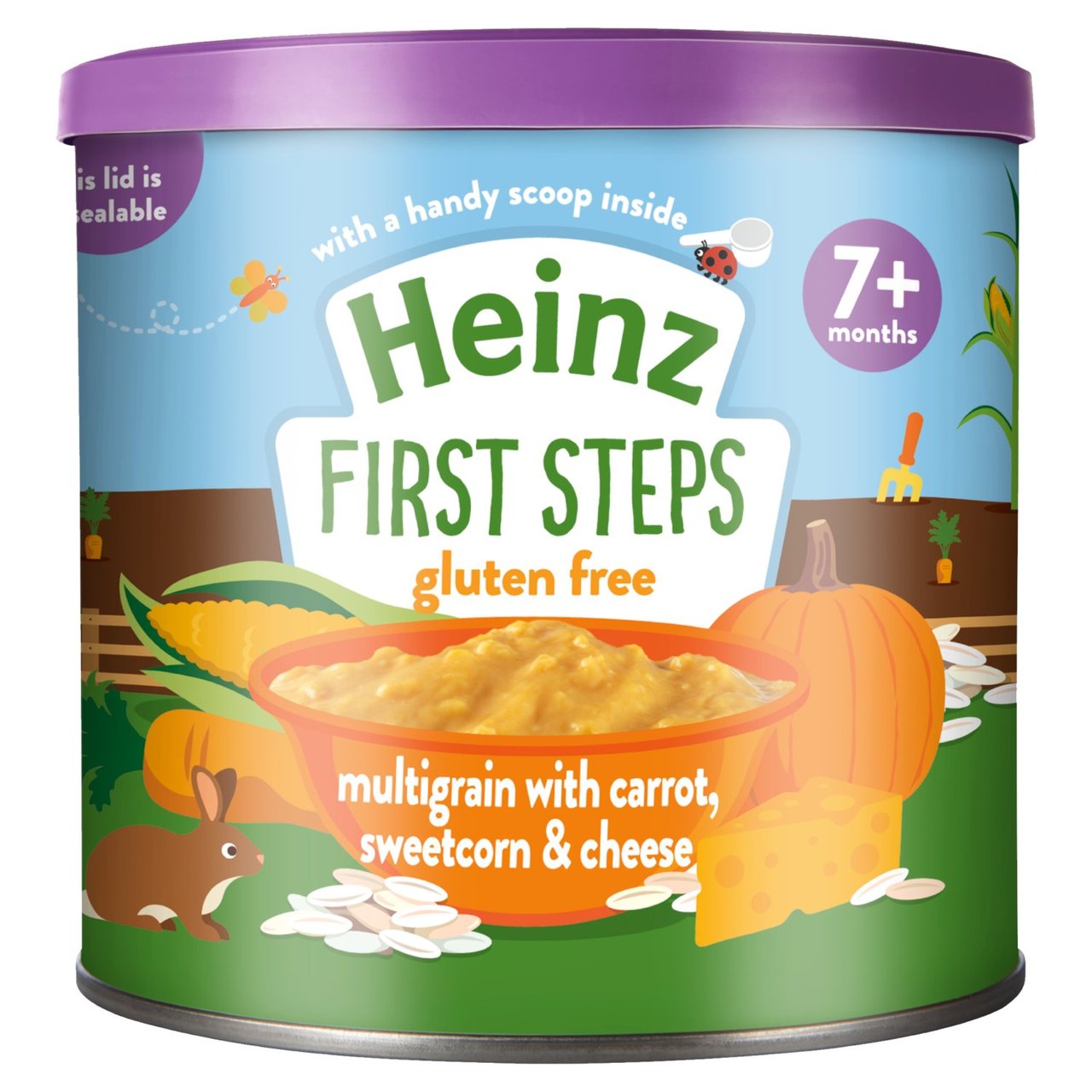Heinz First Steps Multigrain with Carrot, Sweetcorn & Cheese 7+ Months 200g