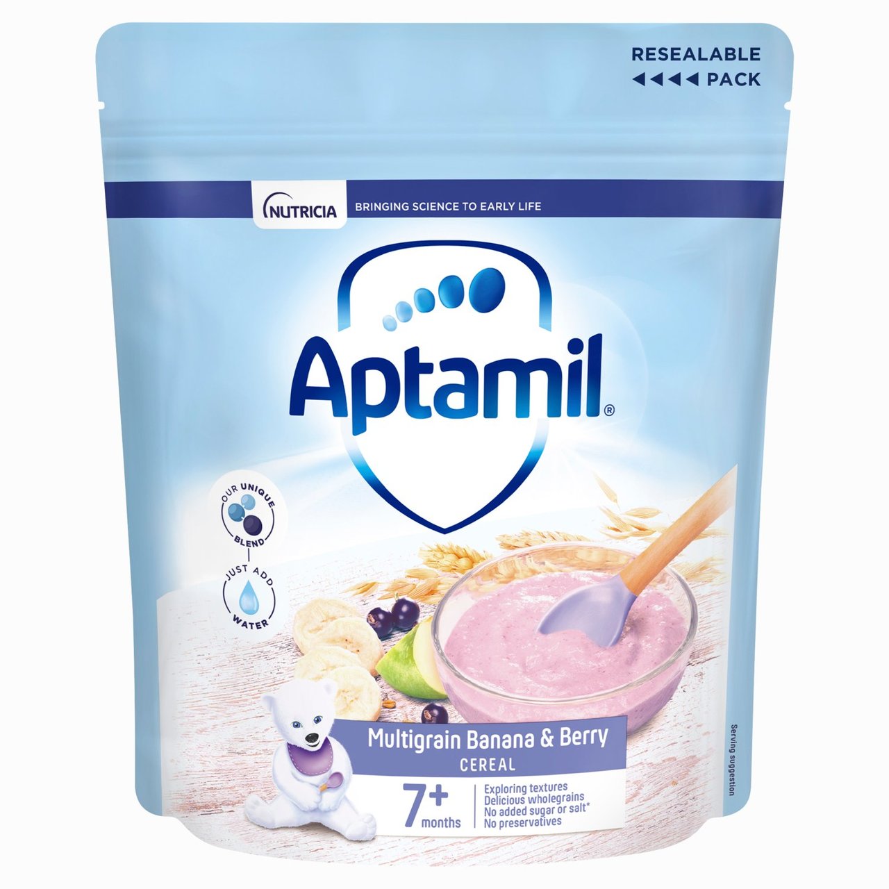Aptamil Banana & Berry Multigrain Cereal, 7 mths+ 200g
